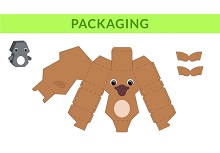çocuklar için hazır hayvan model maketi şablonu, paper craft model animals